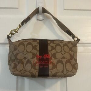 Coach signature tan mini bucket bag 
Gentle used.